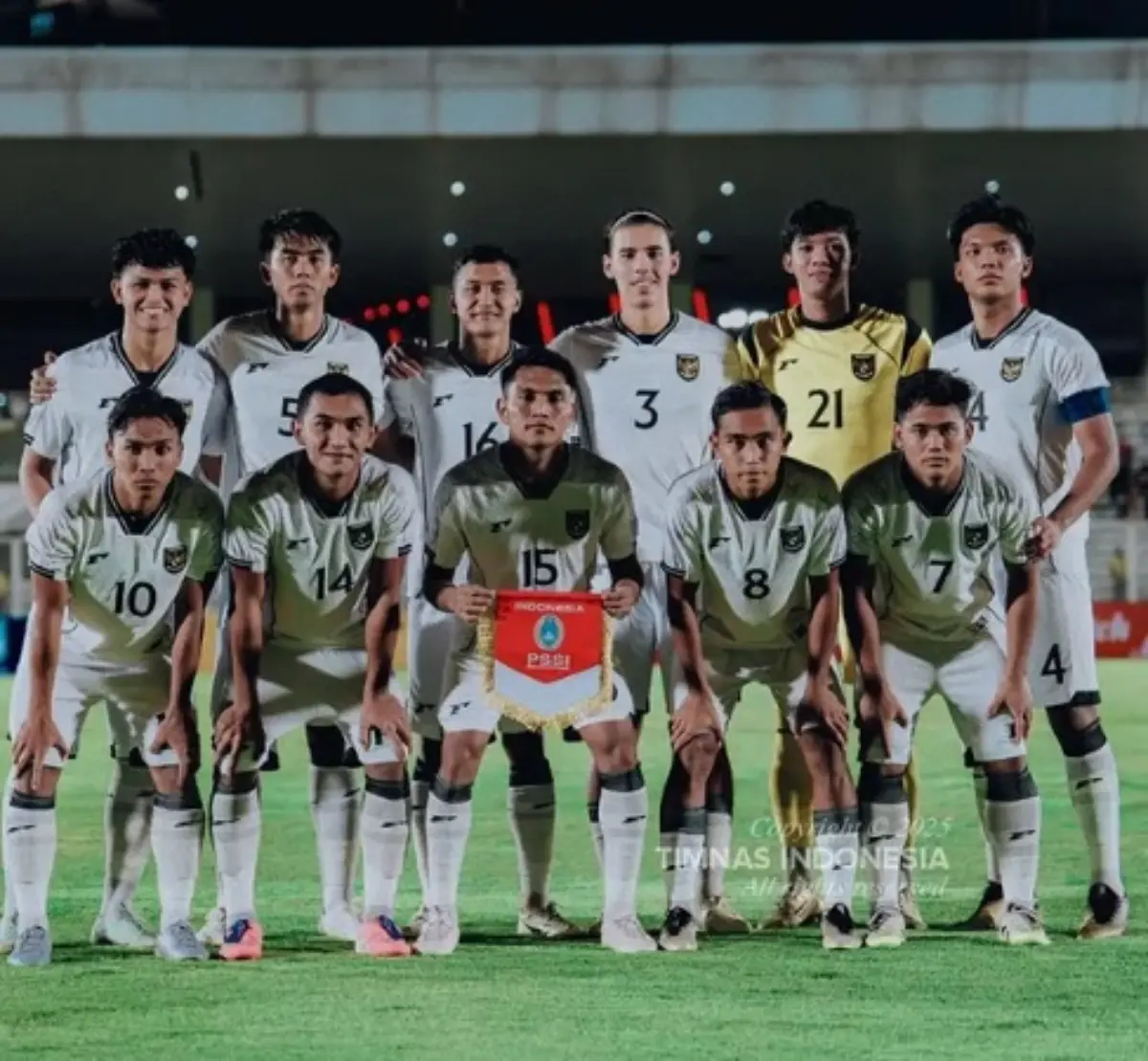 Foto Timnas Indonesia U-23 Sesaat sebelum menghadapi India.
