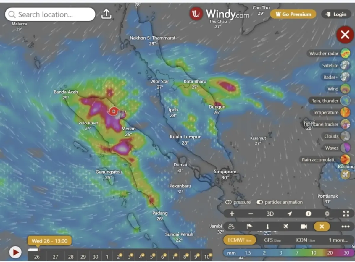 Ilustrasi Siklon Tropis Senya
