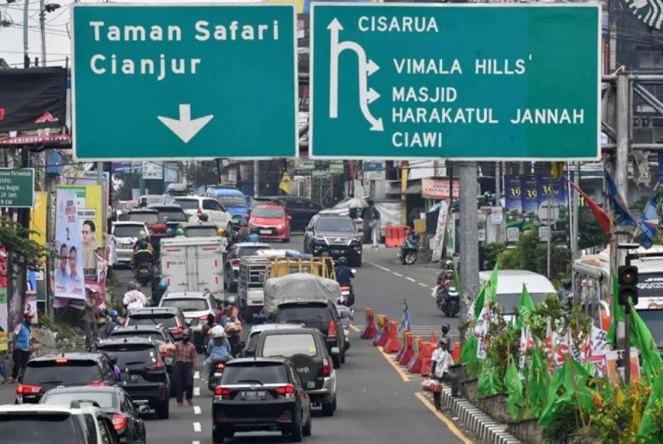 jadwal one way puncak bogor