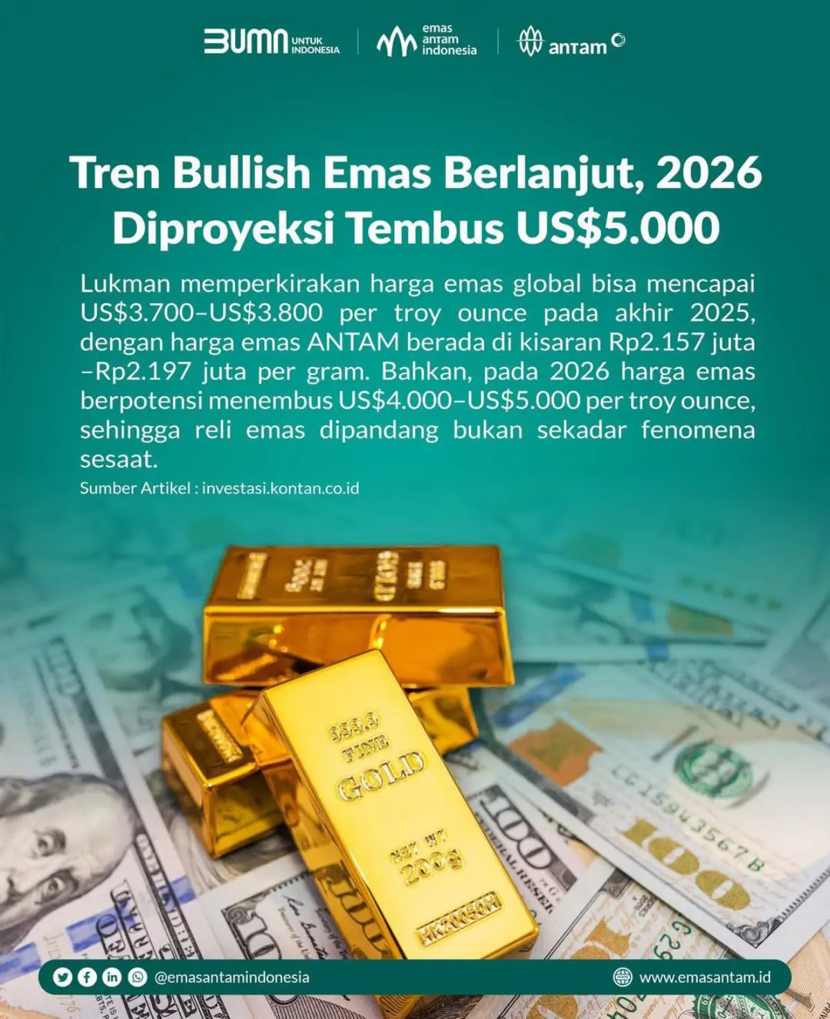 proyeksi harga emas  2026