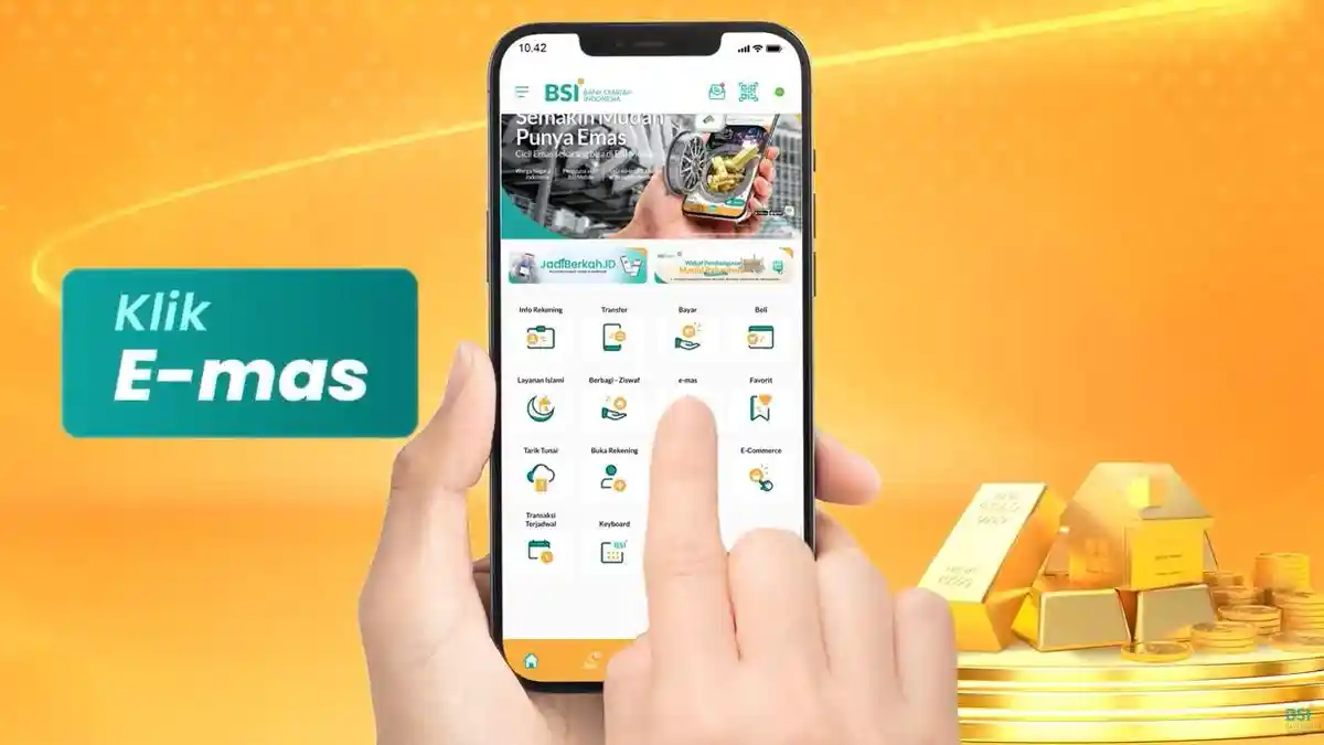 Cara Beli Emas Digital di BSI. Foto: Istimewa - mimbarjumat.com