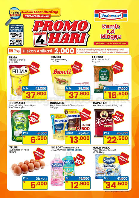 Ilustrasi katalog digital Promo Jumbo Sales Minggu Indomaret