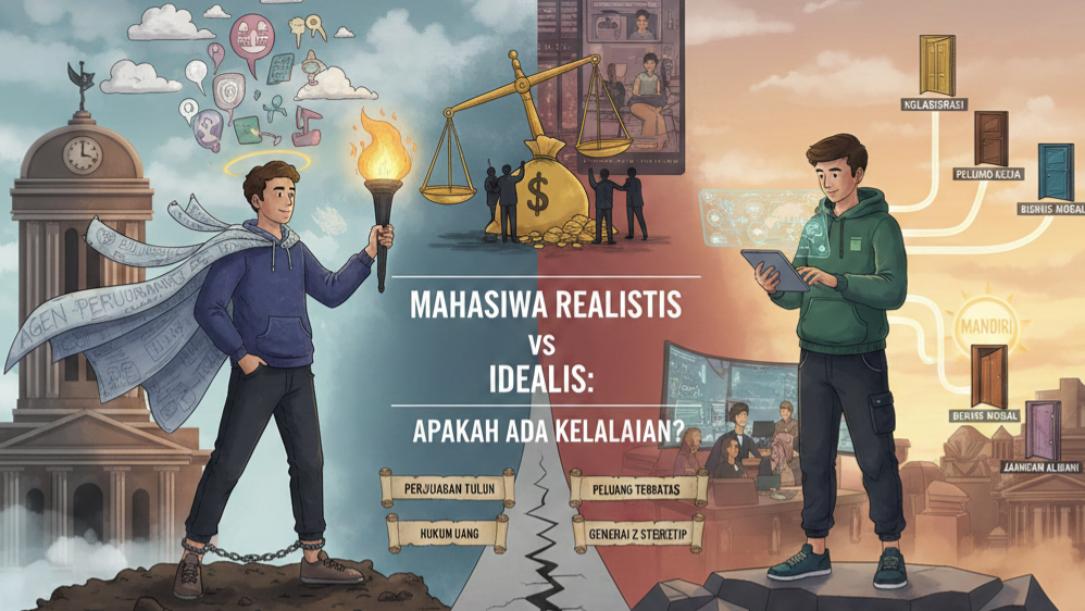 Mahasiswa Realistis vs Idealis: Apakah Ada Kelalaian? .*mimbarjumat.com/gemini