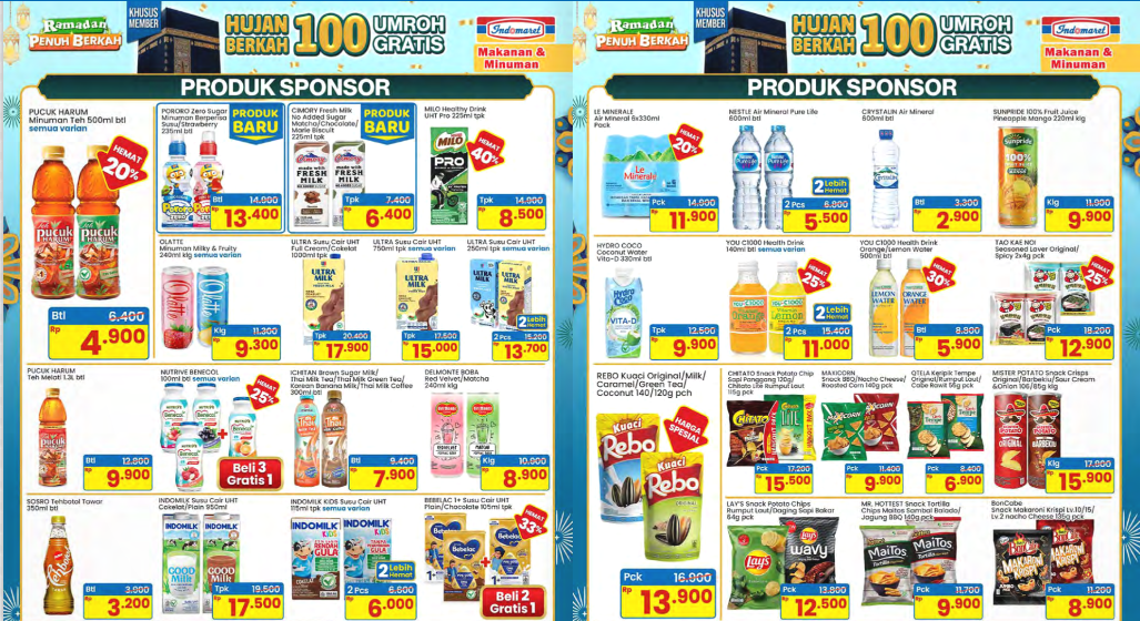 Dapatkan harga hemat untuk kebutuhan harian Anda! Promo Indomaret hari ini menghadirkan berbagai penawaran menarik, mulai dari kebutuhan dapur hingga persiapan Ramadan 1447 H. Foto: rakyatcirebon.disway.id - mimbarjumat.com