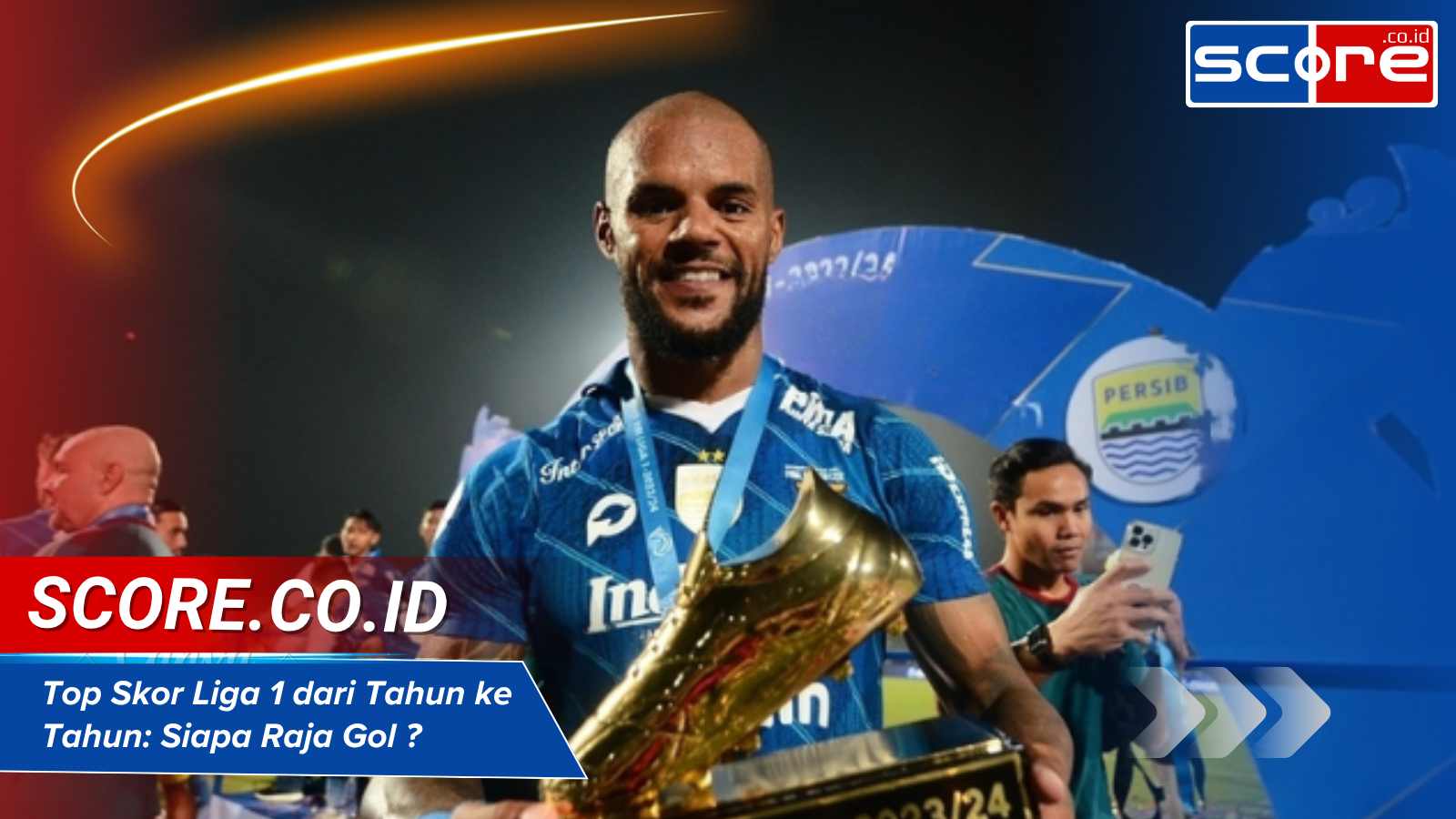 Persaingan di papan atas klasemen dan daftar skor tertinggi di Liga 1 musim 2025–2026 semakin sengit. Maxwell Souza dari Persija Jakarta masih menjadi pencetak gol terbanyak sementara dengan 13 gol sampai Jumat (27/2/2026), sementara Persib Bandung tetap berada di puncak klasemen dengan 53 poin. Foto: score.co.id - mimbarjumat.com