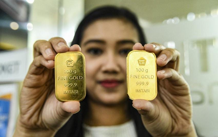 ‎Fantastis! Harga Emas Antam Logam Mulia Sabtu ini Naik Rp2.954.000 per gram.*mimbarjumat.com/ist