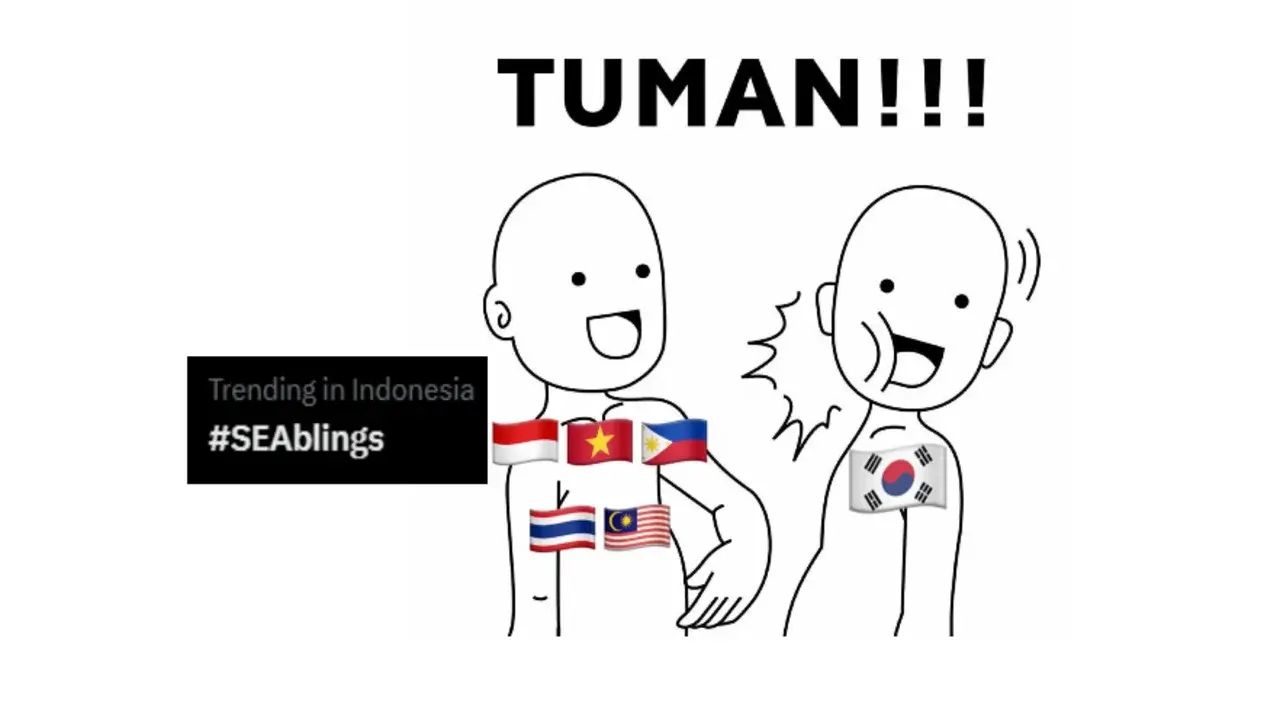 Ilustrasi Netizen ASEAN bersatu melawan Netizen Korea Selatan
