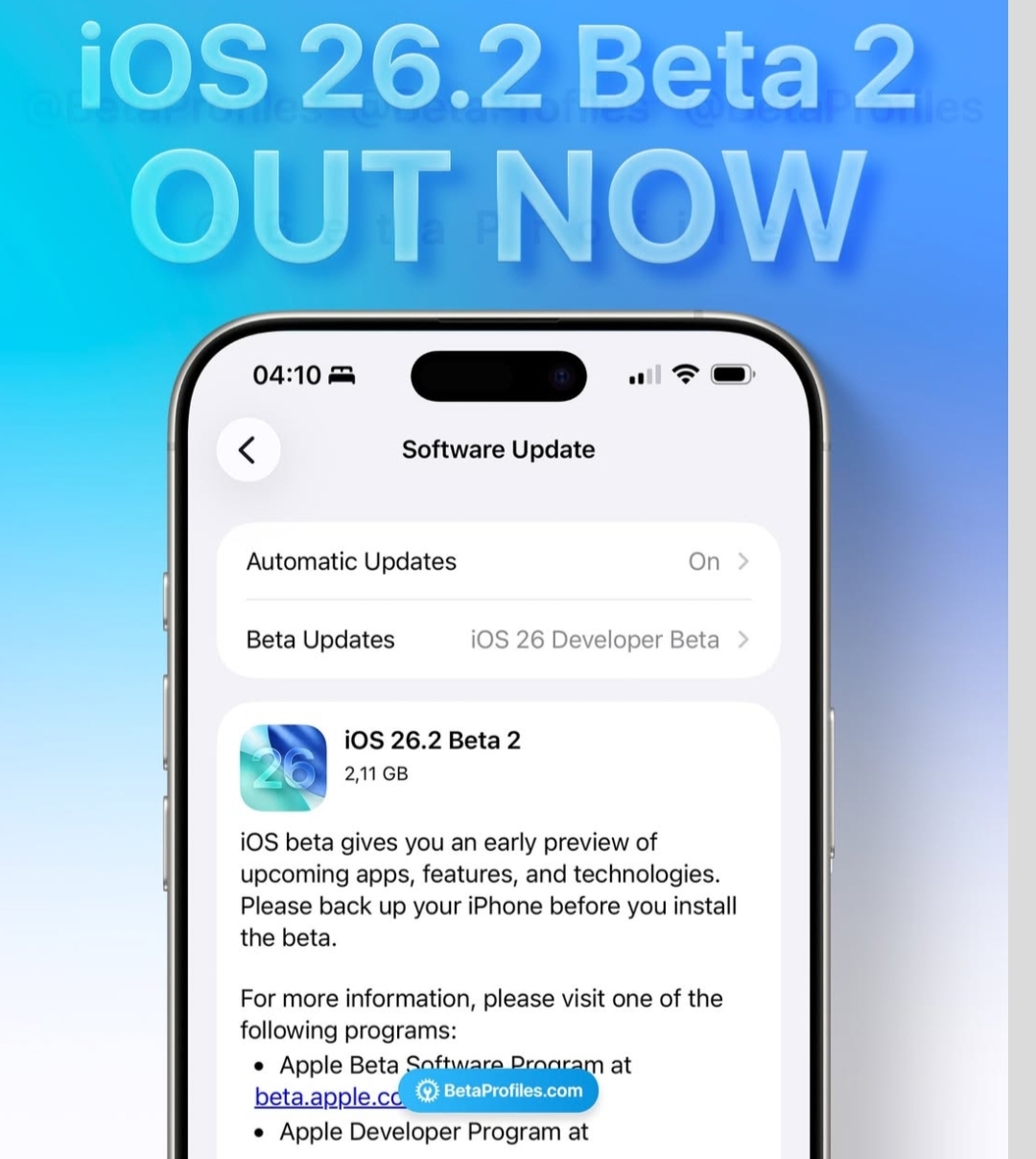 Update iOS 26.2